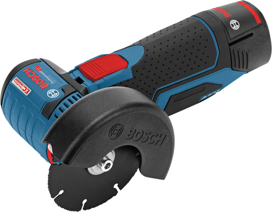 Bosch 12V-76 無線角磨機，轉速 19,500 轉/分鐘。