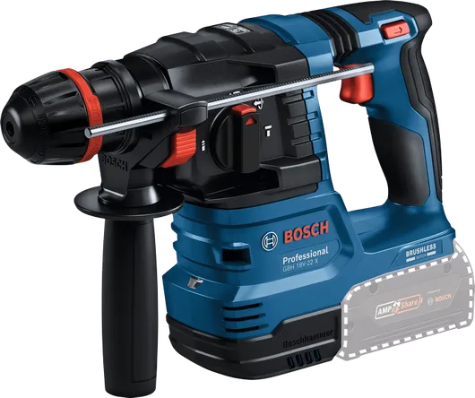 Bosch GBH 18V-22 X cordless rotary hammer drill.