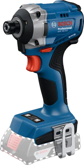 Bosch 18V-215 無線衝擊起子，附長鑽頭支架。.
