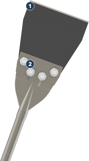Bosch SDS max 地板刮刀替換套裝，152 mm。