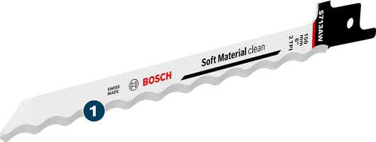 Bosch刀片，用於乾淨俐落地切割軟質材料。