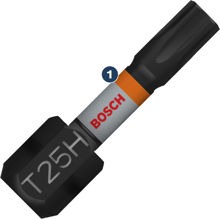 Bosch TH 衝擊鑽頭 T25H 25 mm。