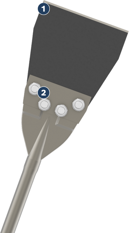 Bosch SDS max 地板刮刀 152 x 635 公釐鑿子。