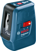 Bosch 3 X 雷射水平儀，用於精確對準。