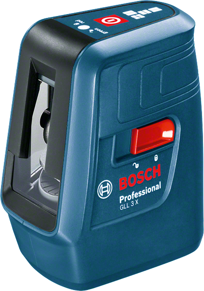 Bosch 3 X 雷射水平儀，用於精確對準。