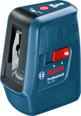 Bosch 3 X 雷射水平儀，用於精確對準。