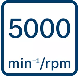 無負載轉速5000 min-1/rpm 