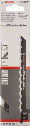 Bosch 713 AW 6 吋往復鋸片。