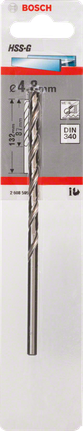 Bosch4.8 毫米 HSS-G 金屬鑽頭 DIN 340。.