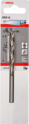 Bosch6.5mm HSS-G 金屬鑽頭.