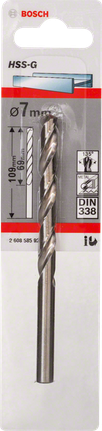 Bosch7mm HSS-G 金屬鑽頭 DIN 338。.