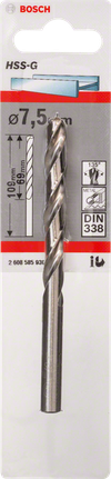 Bosch7.5 毫米 HSS-G 金屬鑽頭.