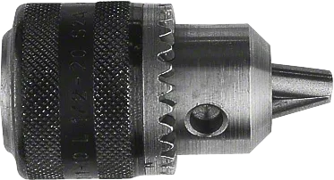 Bosch鍵控鑽夾頭，可牢固固定鑽頭。.