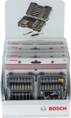 Bosch43 件批頭和螺帽扳手套裝.