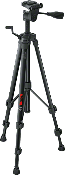 Bosch三腳架具有可調節高度和手柄。.