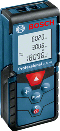 Bosch GLM 40 laser measure, digital display.