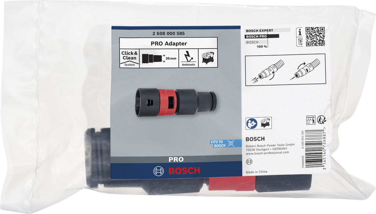 Bosch PRO Adapter Click & Clean 除塵系統。