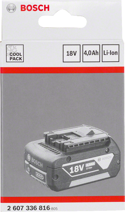 Bosch 4.0Ah 鋰離子電池組。.