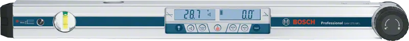 帶有數字顯示的Bosch GAM 270 MFL 角度測量儀。