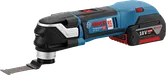 搭配 StarlockPlus 的Bosch GOP 18V-28 無線多功能工具。.