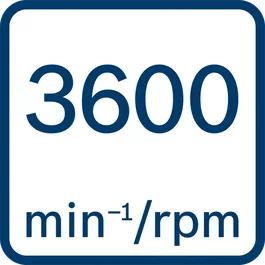 無負載轉速3600 min-1/rpm 