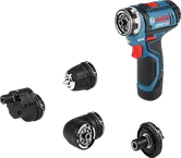 BoschGSR 12V-15 FC 無線電鑽套裝，附四個配件。.