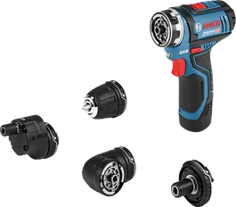 BoschGSR 12V-15 FC 無線電鑽套裝，附四個配件。.