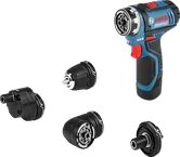 BoschGSR 12V-15 FC 無線電鑽套裝，附四個配件。.