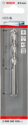 Bosch6mm HSS-G 鑽頭。.