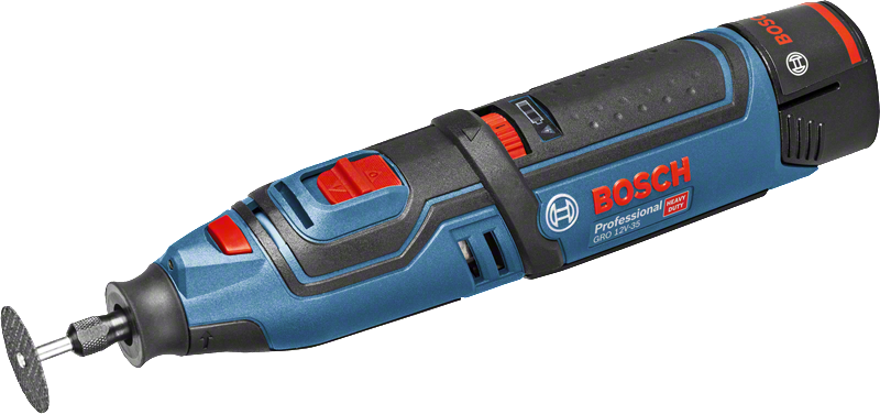 Bosch 12V-35 無線旋轉工具，適用於多種任務。