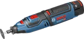 Bosch GRO 12V-35 cordless rotary tool, 12V battery.