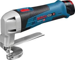 Bosch GSC 12V-13 cordless metal shear for cutting steel.