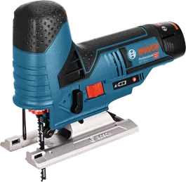 Bosch GST 12V-LI cordless jigsaw for precision cutting.