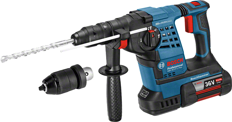 BoschGBH 36 VF-LI Plus 無線旋轉錘，附 SDS plus。