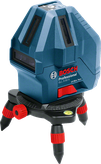 Bosch 5-50 X 雷射水平儀，附三腳架。