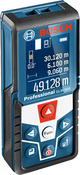 Bosch 500 雷射測距儀，附數位顯示器。