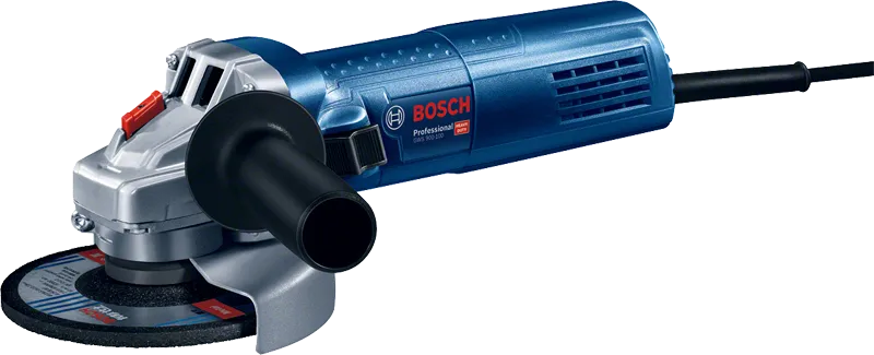 帶有側手柄的BoschGWS 900-100 角磨機。.