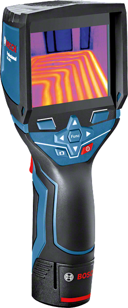 BoschGTC 400 C 熱成像攝影機可偵測熱模式。.