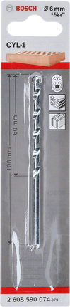 CYL-1 水泥鑽頭 BoschCYL-1 石工鑽頭 6 毫米,適用於混凝土。