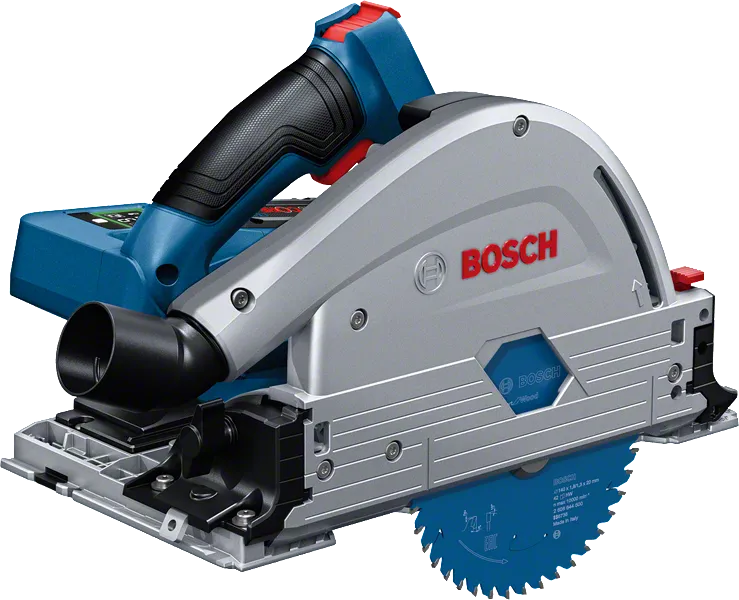 Bosch 18V-52 無線軌道鋸，可進行精確切割。.