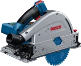 Bosch 18V-52 無線軌道鋸，可進行精確切割。.