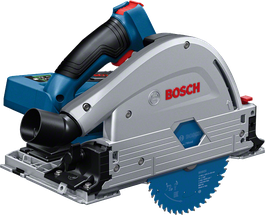 Bosch 18V-52 無線軌道鋸，可進行精確切割。.