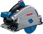 Bosch 18V-52 無線軌道鋸，可進行精確切割。.