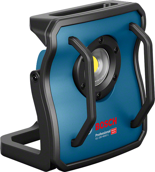 BoschGLI 18V-4000 C 無線工地照明燈。
