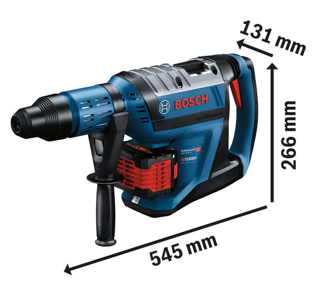 BoschGBH 18V-45 C 無線旋轉錘，長度 545 毫米。