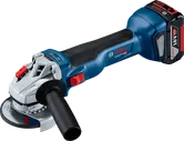 Bosch GWS 18V-10 cordless angle grinder.