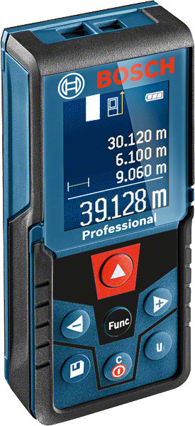 帶有數字顯示的BoschGLM 400 雷射測量儀。.