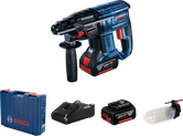 Cordless Bosch rotary hammer kit.