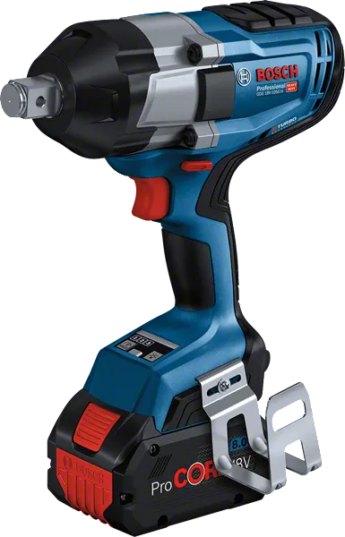 BoschGDS 18V-1050 H 無線衝擊扳手，附梯形夾。