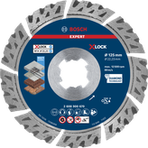 Bosch EXPERT MultiMaterial X-LOCK 鑽石切割片 125 mm。